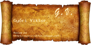Győri Viktor névjegykártya